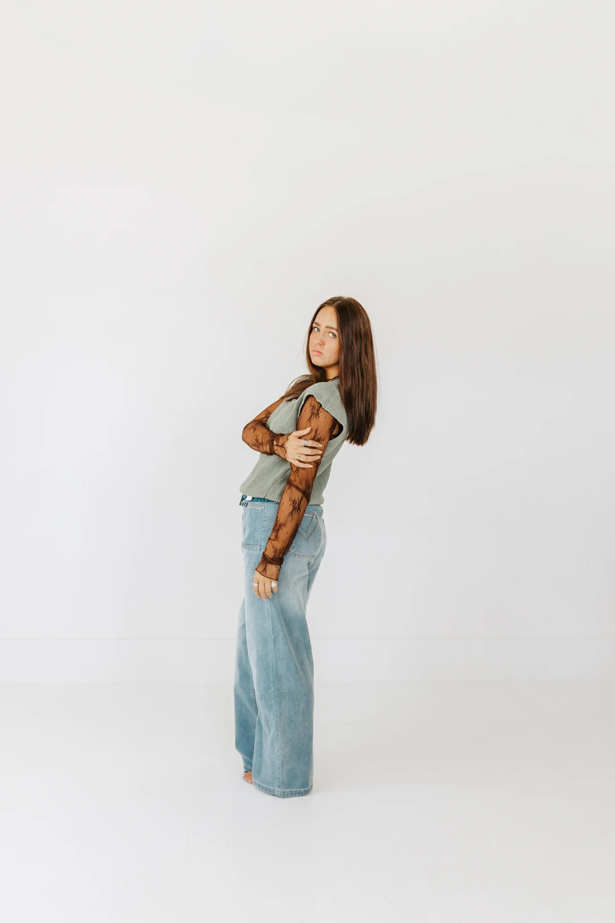 V-Neck Knit Top